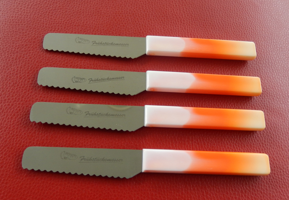 Brötchenmesser Frühstücksmesser Orange von ISS aus Solingen