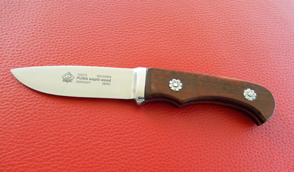 Jagdmesser Puma wapiti wood  9 cm, Integral, Schlangenholz