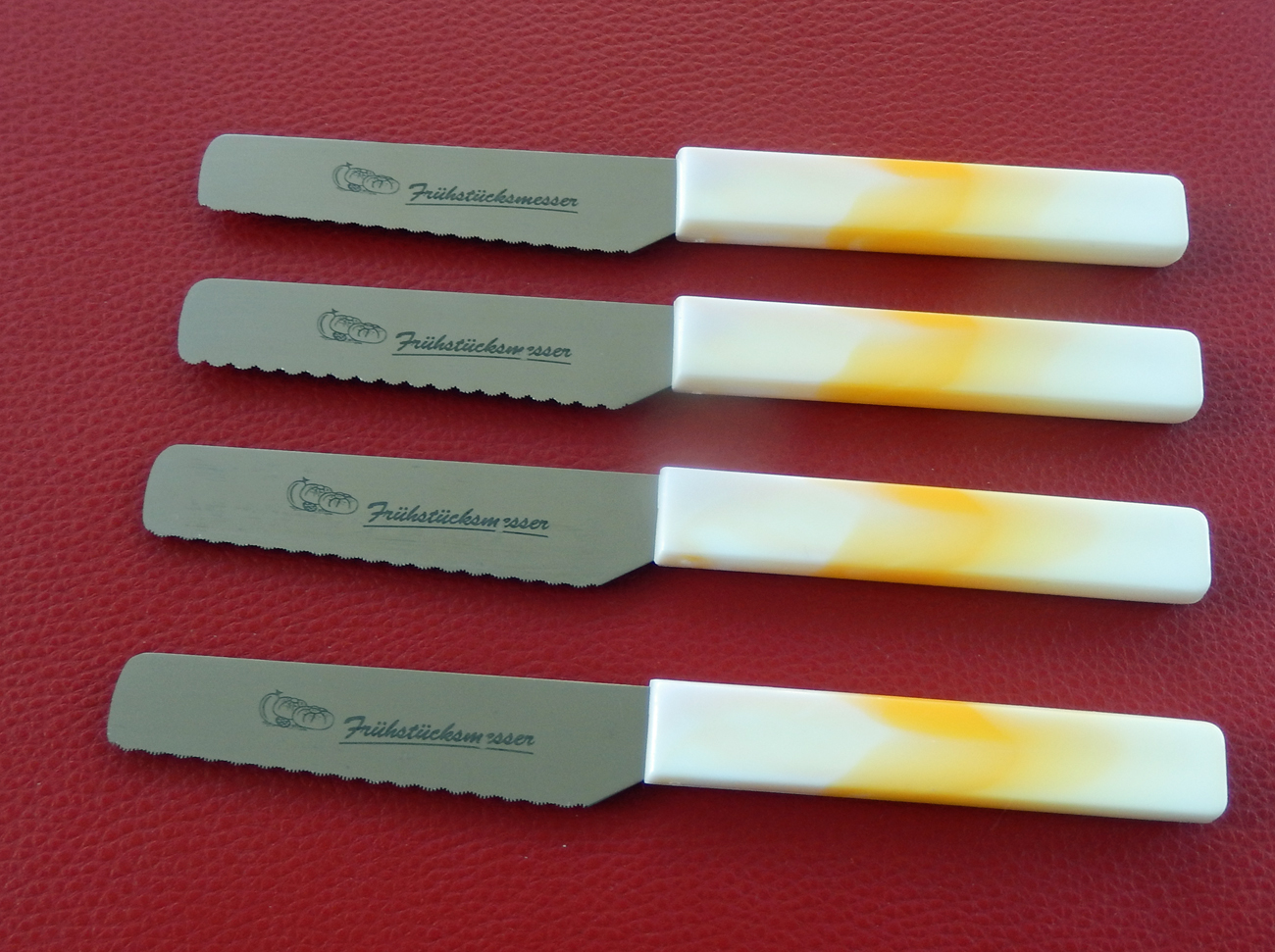 Brötchenmesser Frühstücksmesser Gelb  von ISS aus Solingen
