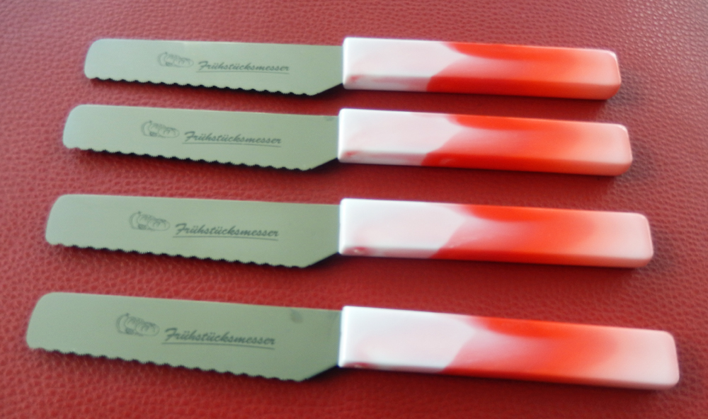 Brötchenmesser Frühstücksmesser Rot von ISS aus Solingen